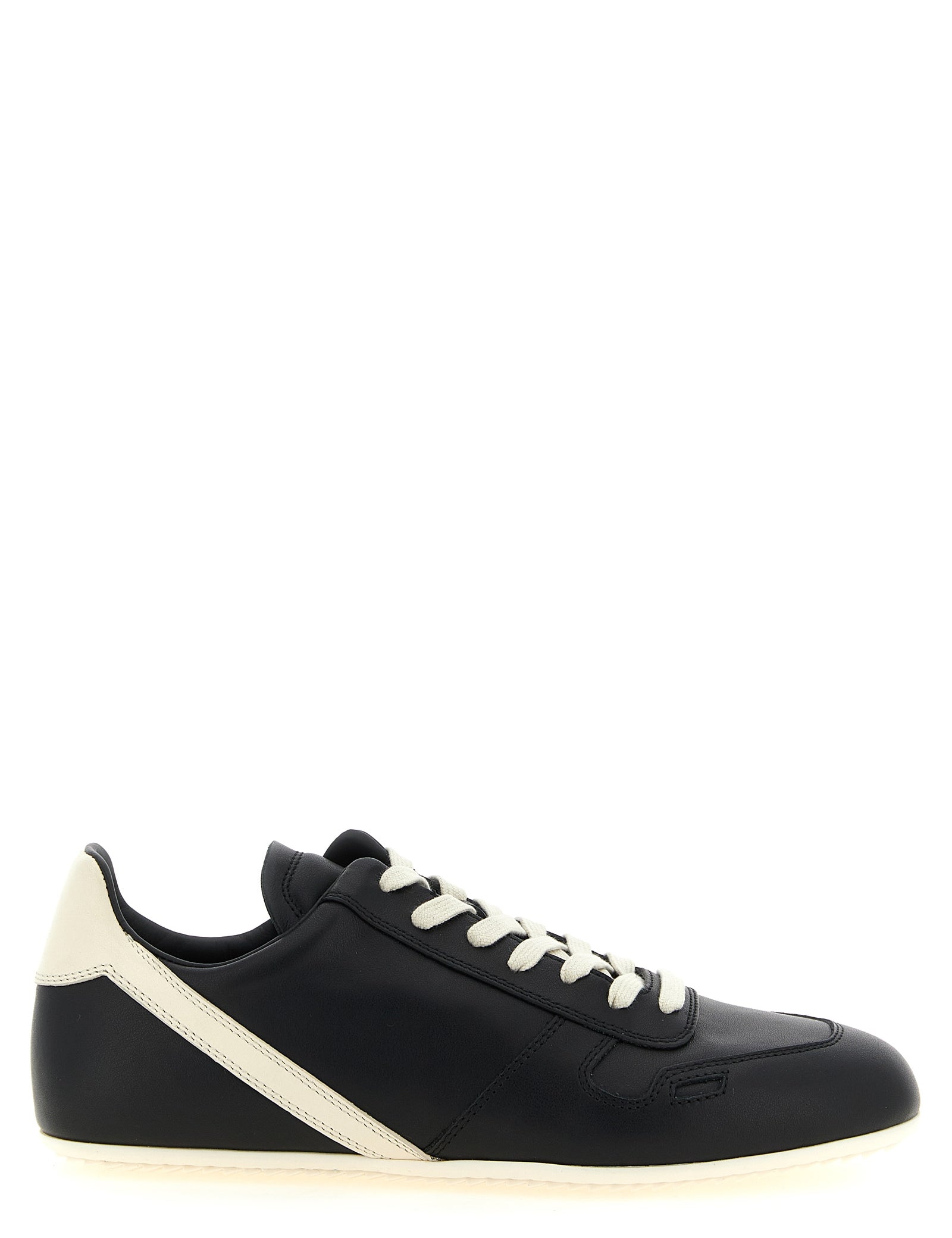 Black Calfskin Low Top Sneakers
