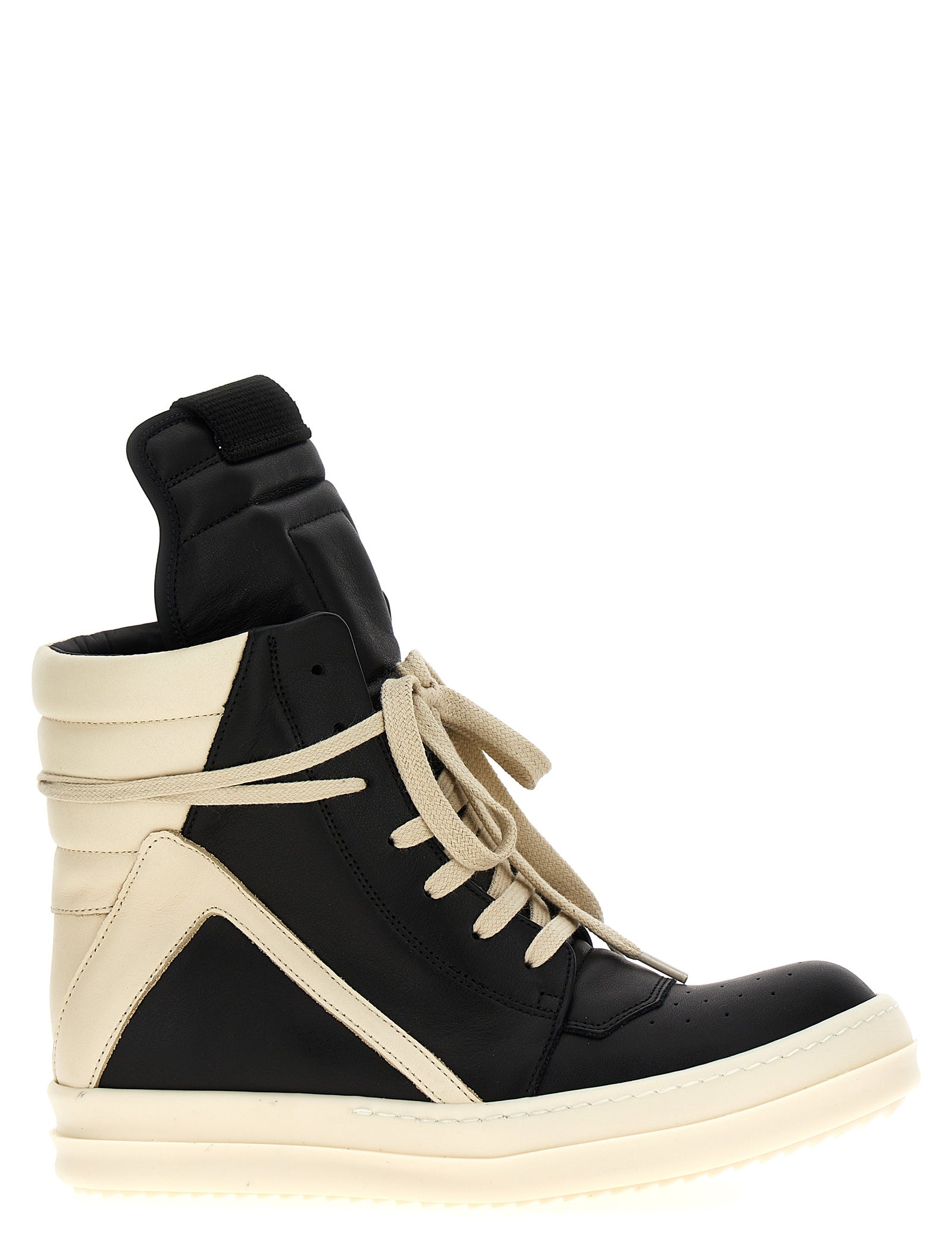 Black Calfskin High Top Sneakers