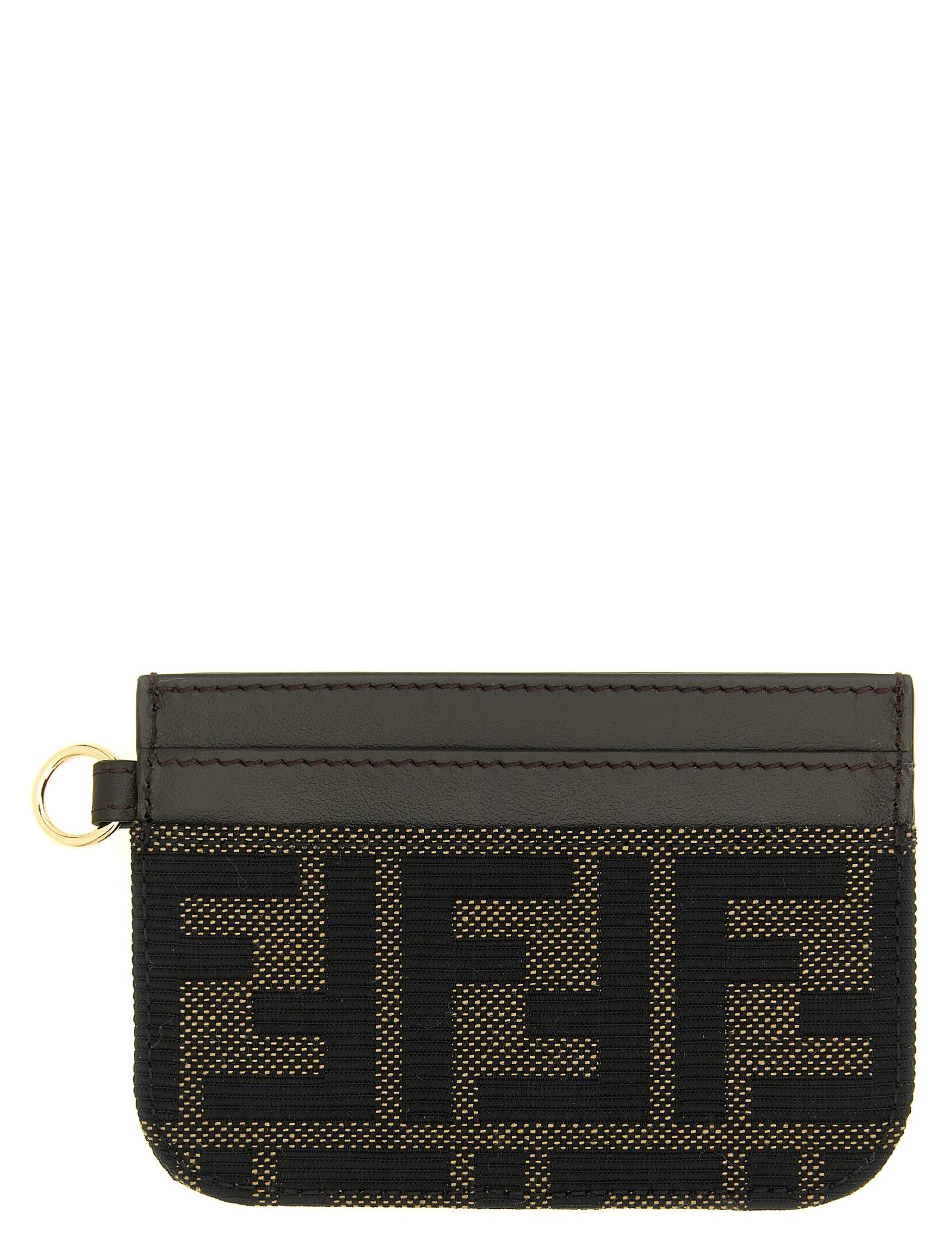 Fendi Brown Polyester Cardholder