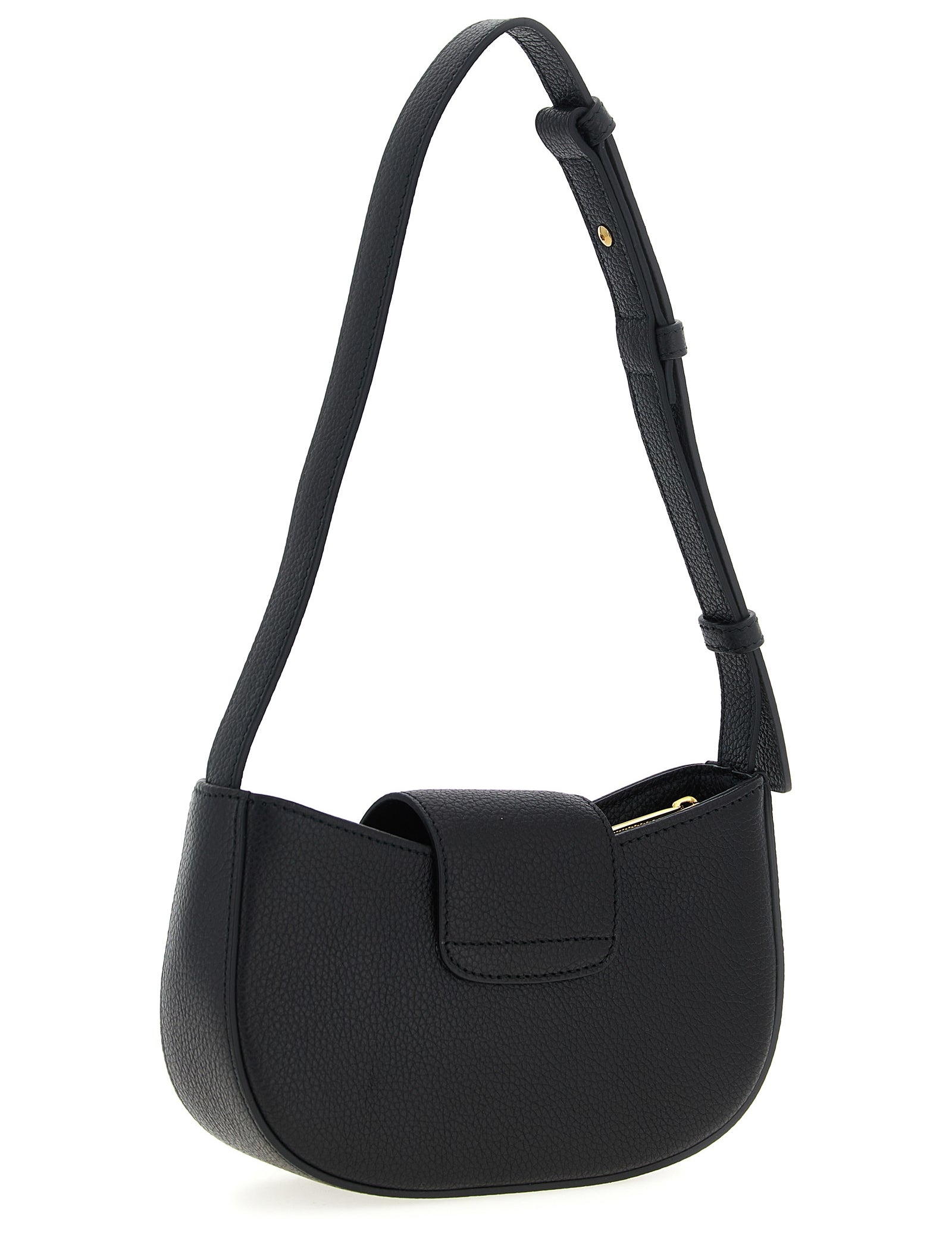 Ferragamo Black Calfskin Shoulder Bag