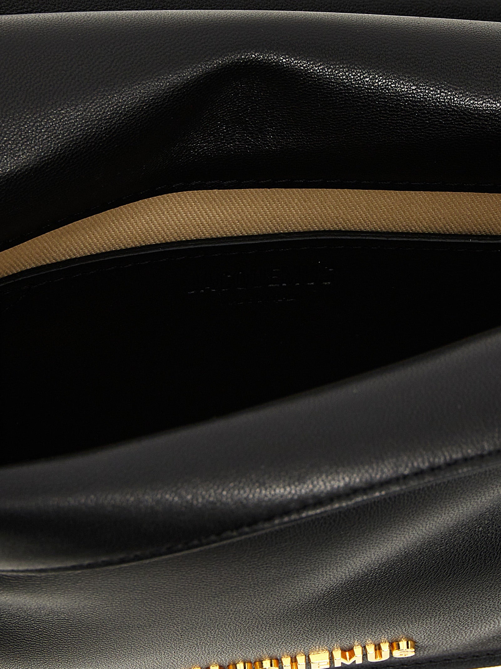 Jacquemus Black Lamb Leather Clutch