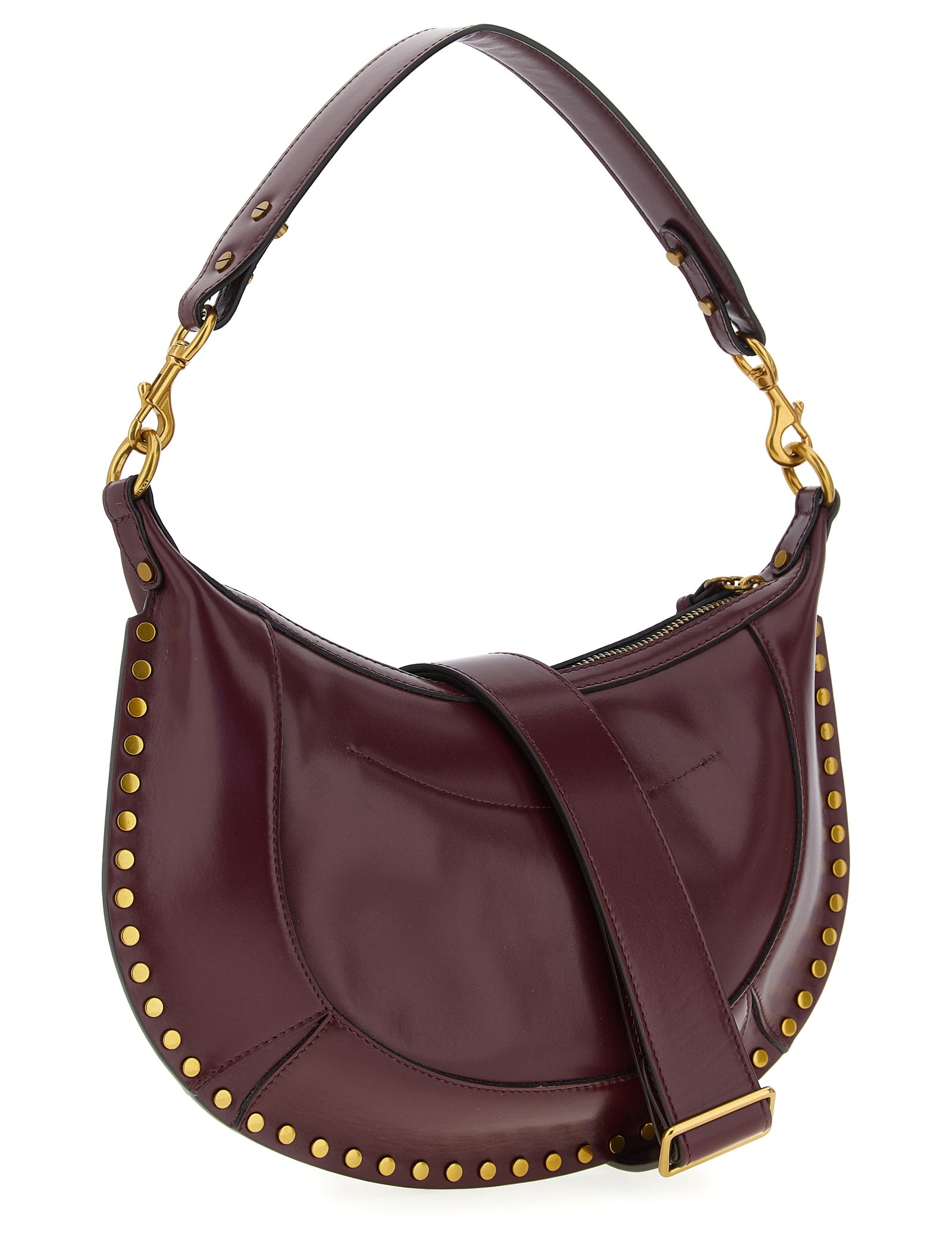 Isabel Marant Bordeaux Calfskin Shoulder Bag