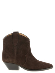 Isabel Marant Brown Calfskin Ankle Boots