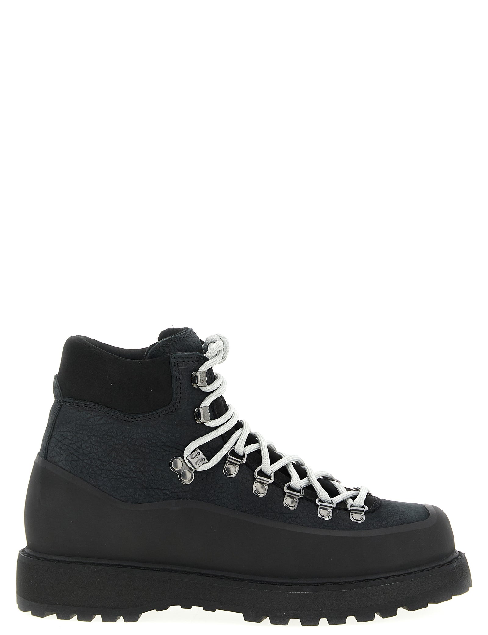 Diemme Black Cow Leather Ankle Boots