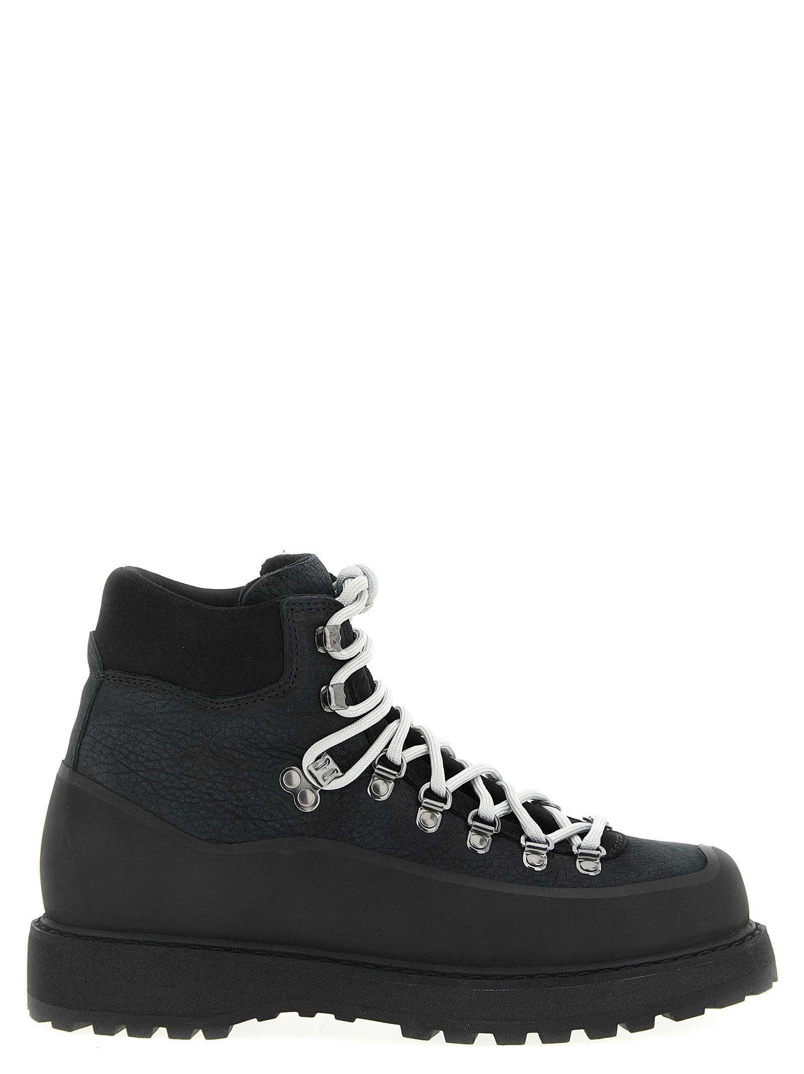 Diemme Black Cow Leather Ankle Boots