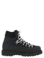 Diemme Black Cow Leather Ankle Boots