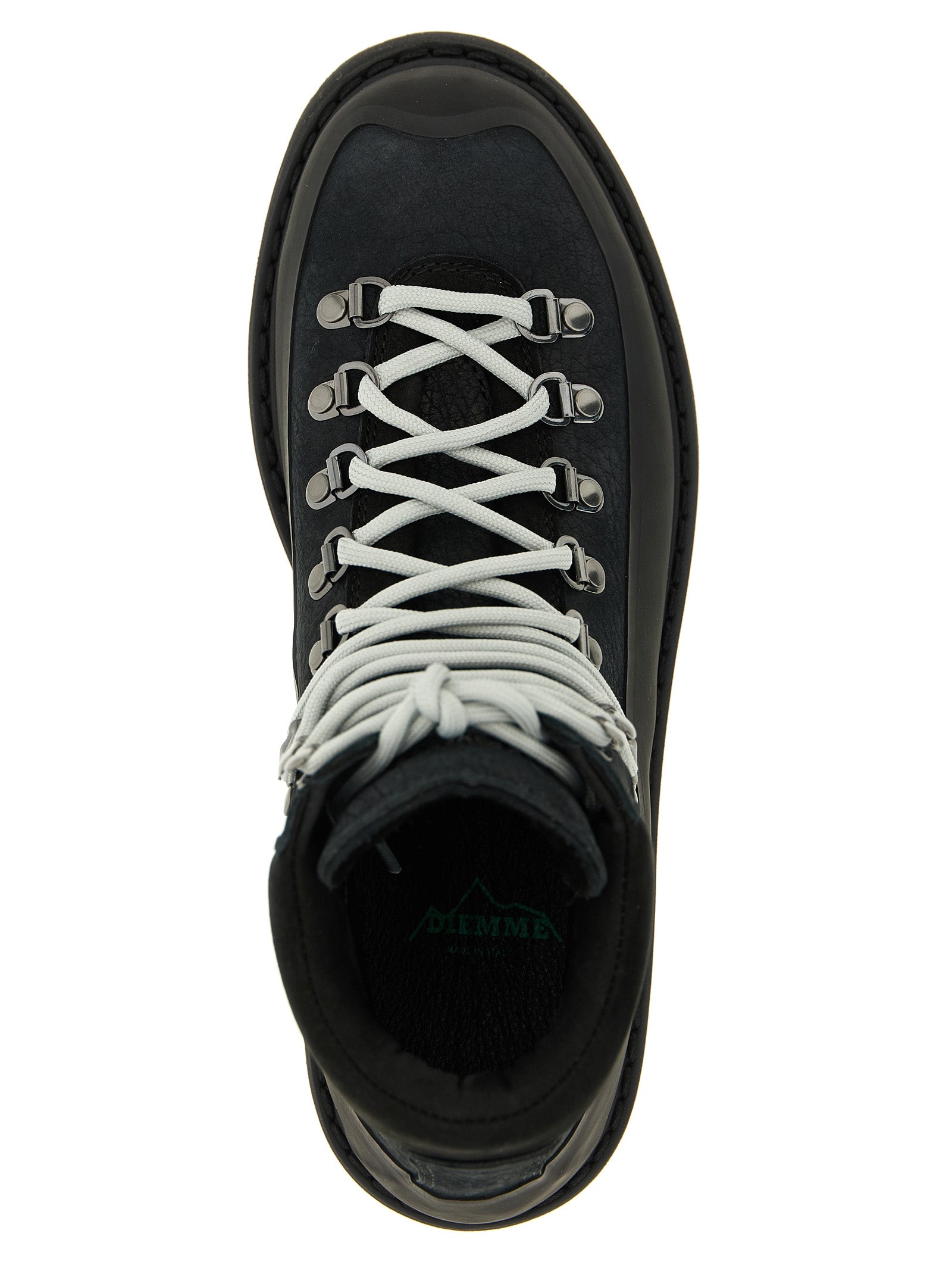 Diemme Black Cow Leather Ankle Boots