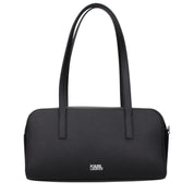 Karl Lagerfeld Black Leather Shoulder Bag