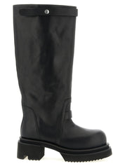 Rick Owens Black Calfskin Boots