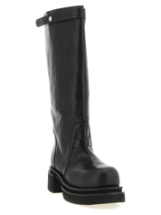 Rick Owens Black Calfskin Boots