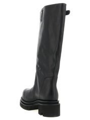 Rick Owens Black Calfskin Boots