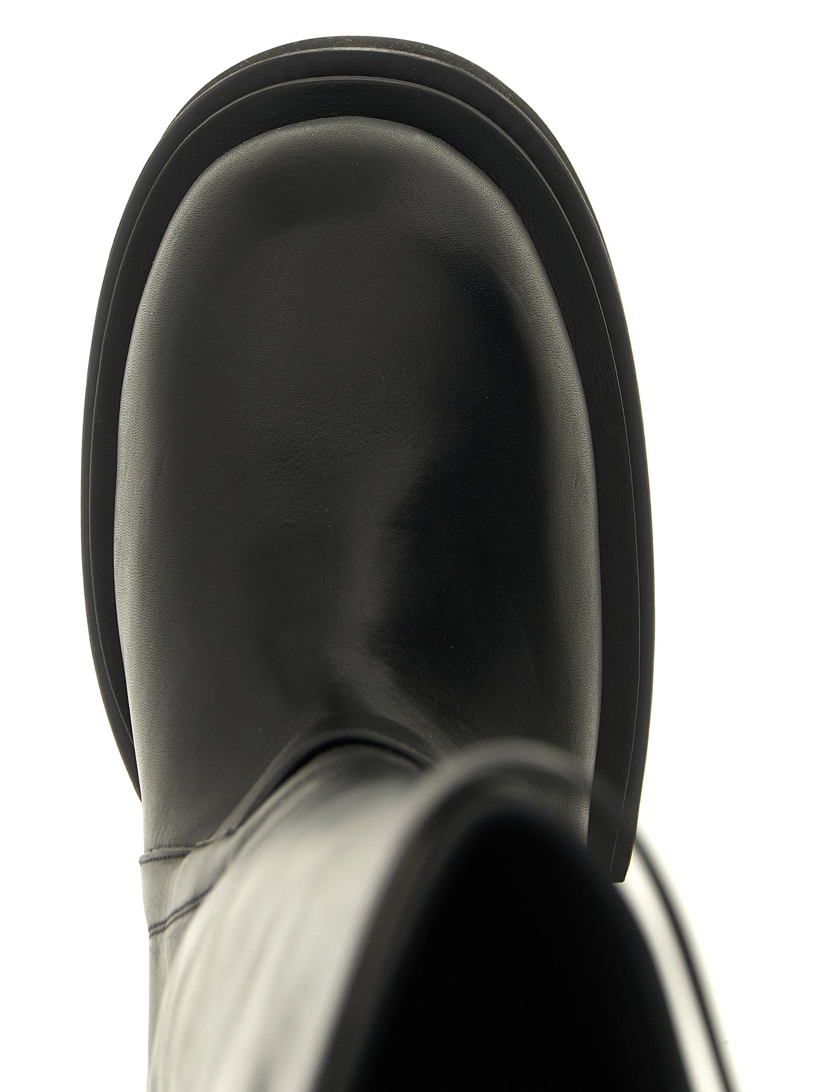 Rick Owens Black Calfskin Boots