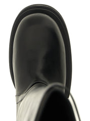 Rick Owens Black Calfskin Boots
