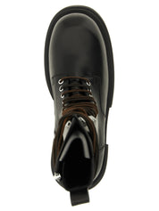 Rick Owens Black Calfskin Ankle Boots