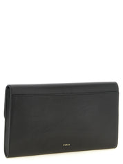 Furla Black Calfskin Clutches