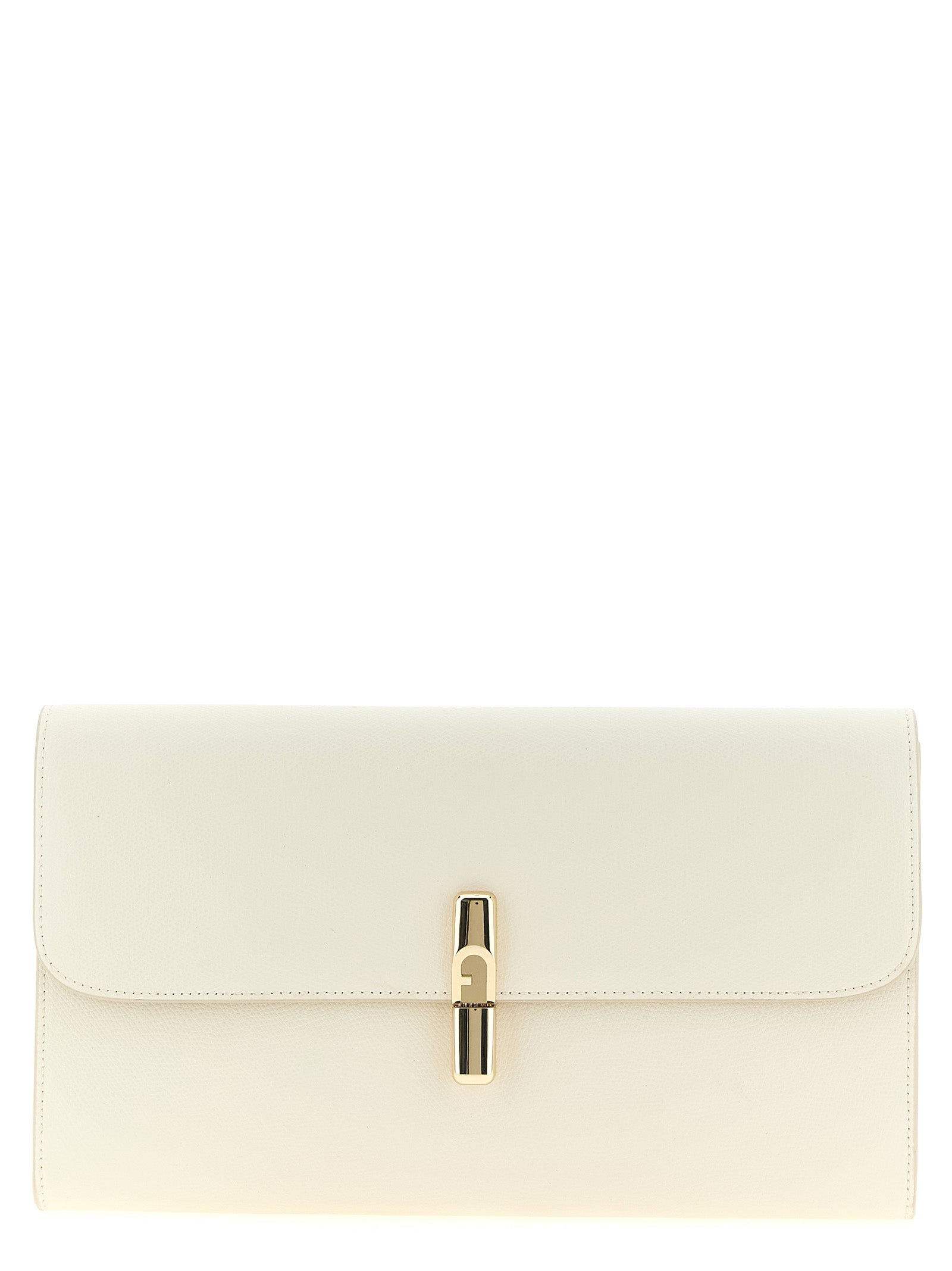Furla White Calfskin Clutches