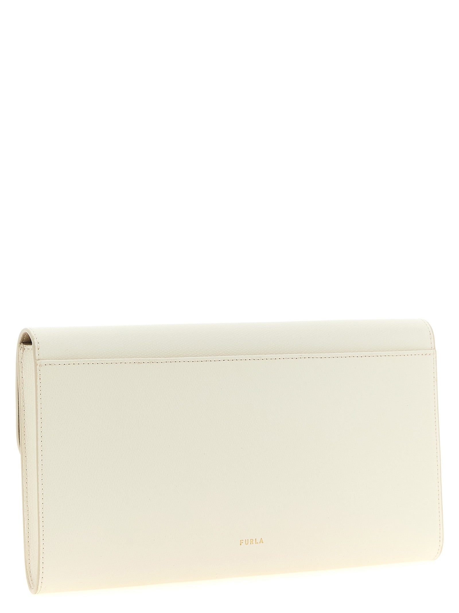 Furla White Calfskin Clutches