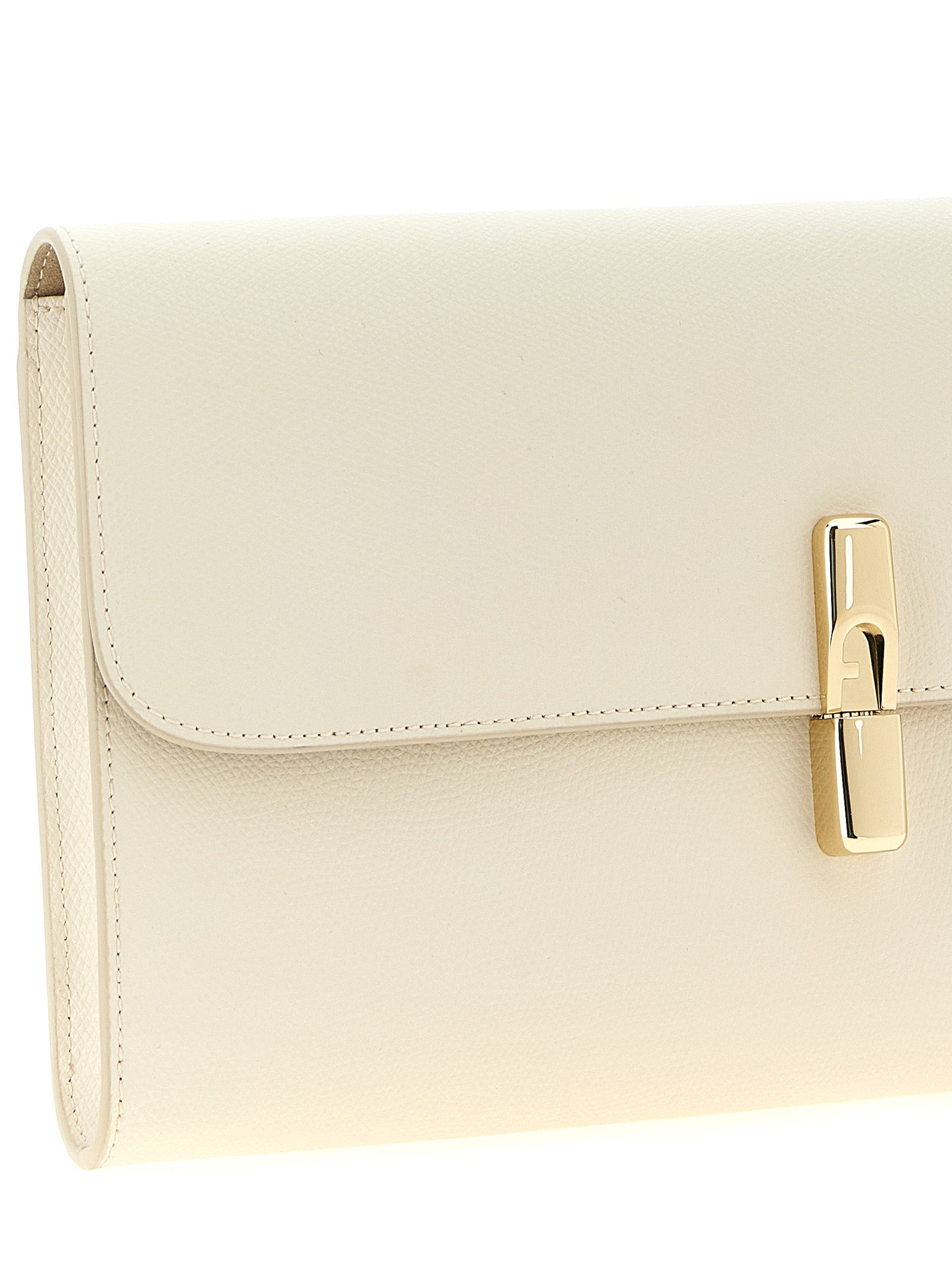 Furla White Calfskin Clutches