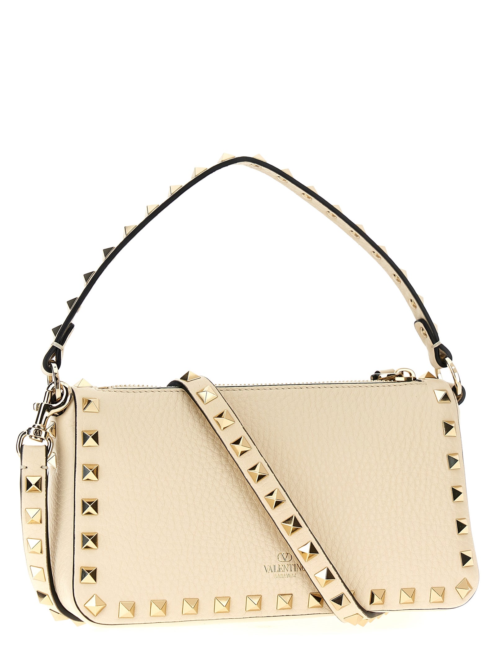 Valentino Garavani White Calfskin Shoulder Bag
