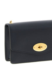 Mulberry Blue Calfskin Leather Crossbody Bag