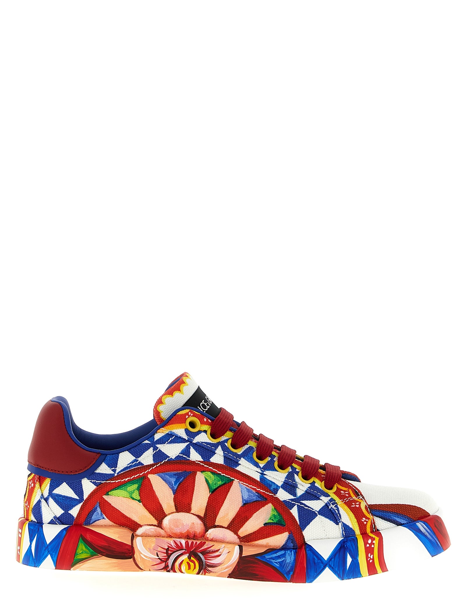 Dolce & Gabbana Multicolor Cotton Low Top Sneakers