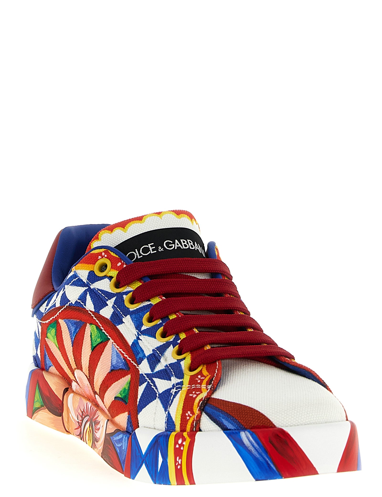 Dolce & Gabbana Multicolor Cotton Low Top Sneakers