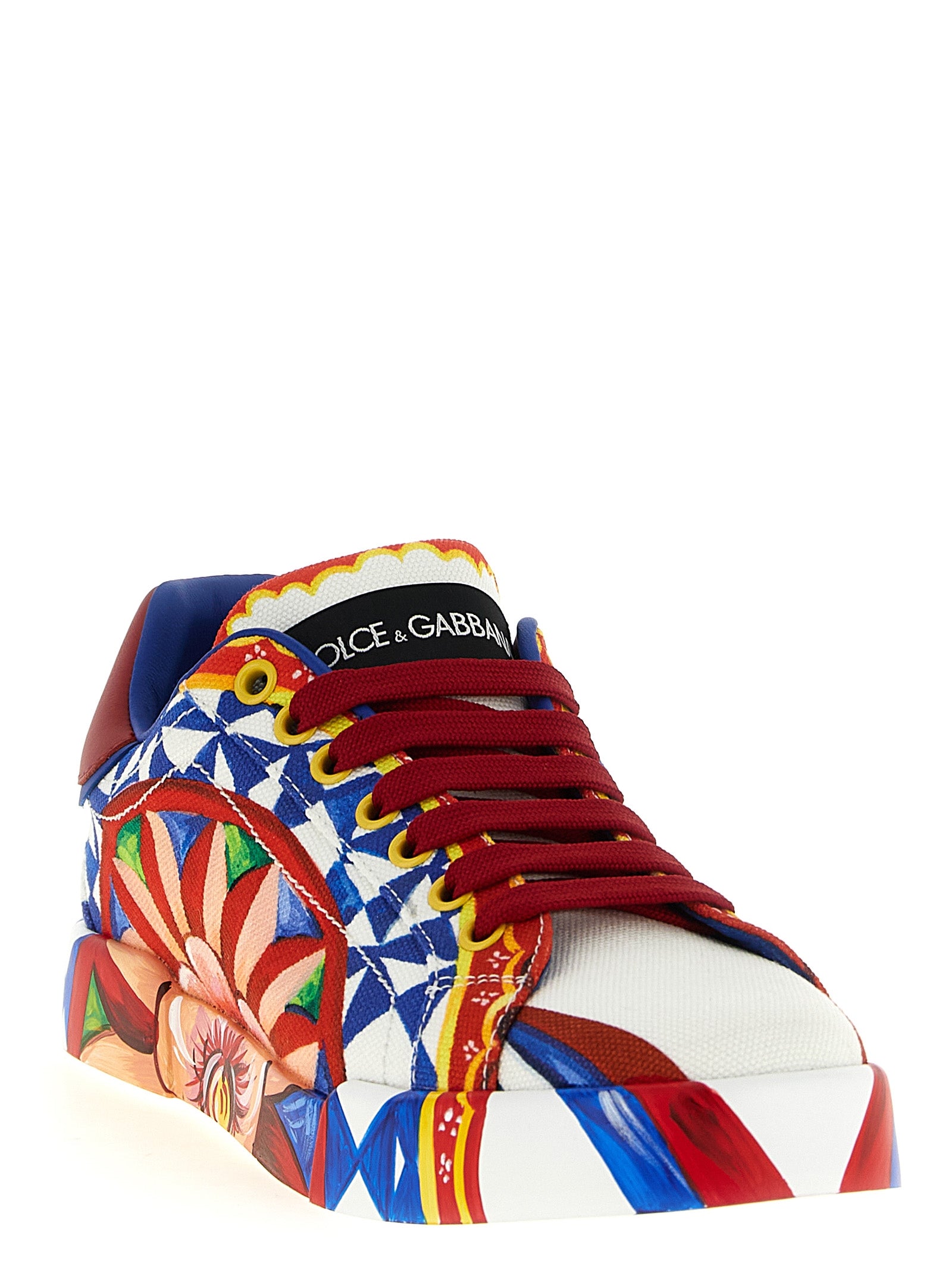 Dolce & Gabbana Multicolor Cotton Low Top Sneakers