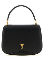 Ami Paris Black Cow Leather Handbag