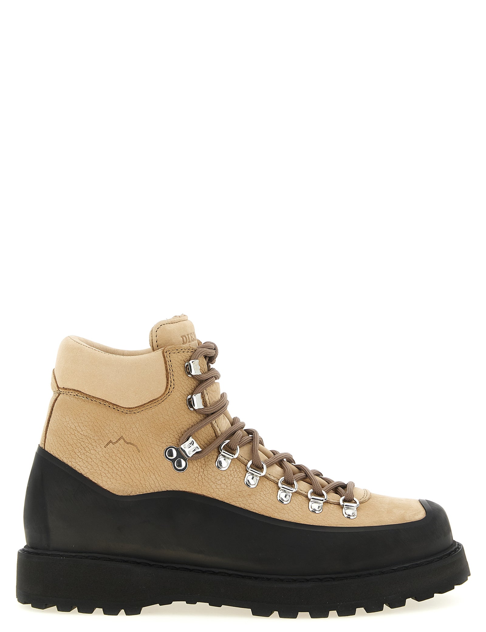 Diemme Beige Cowhide Ankle Boots