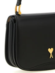 Ami Paris Black Cow Leather Handbag