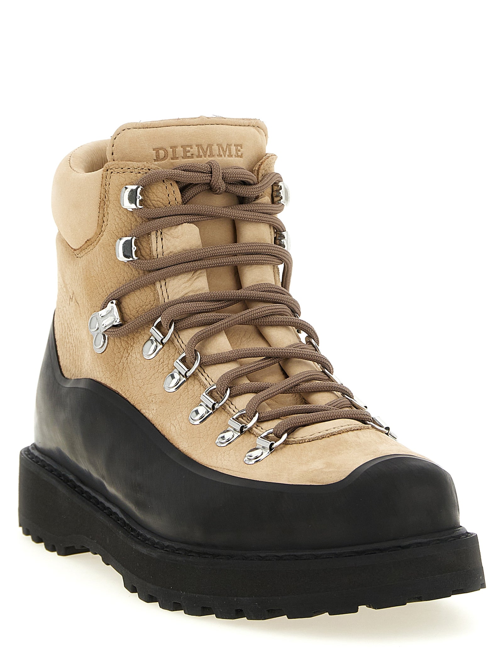 Diemme Beige Cowhide Ankle Boots