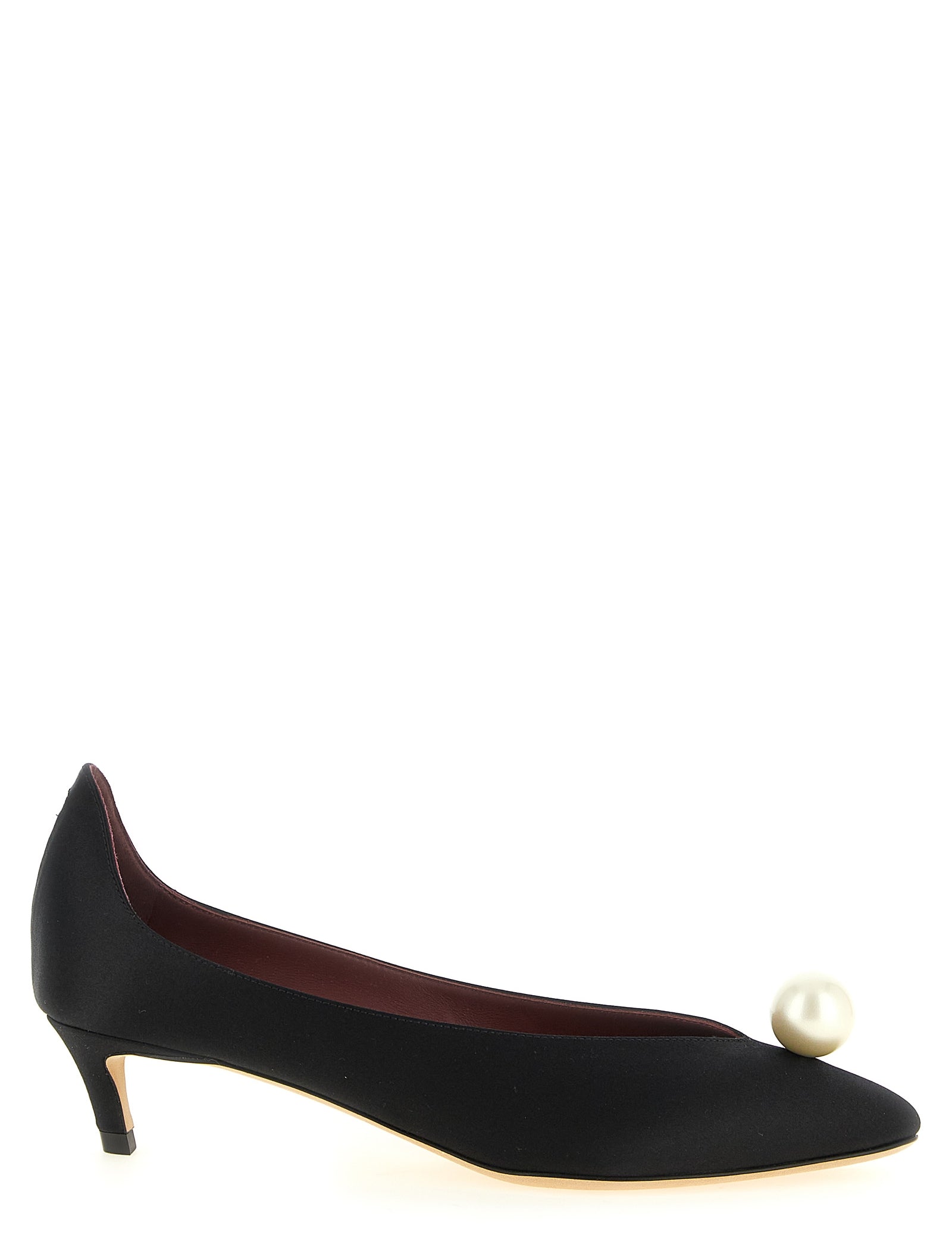 Magda Butrym Black Viscose Silk Pumps