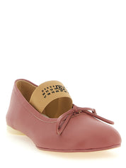 MM6 Maison Margiela Pink Sheepskin Ballet Flats