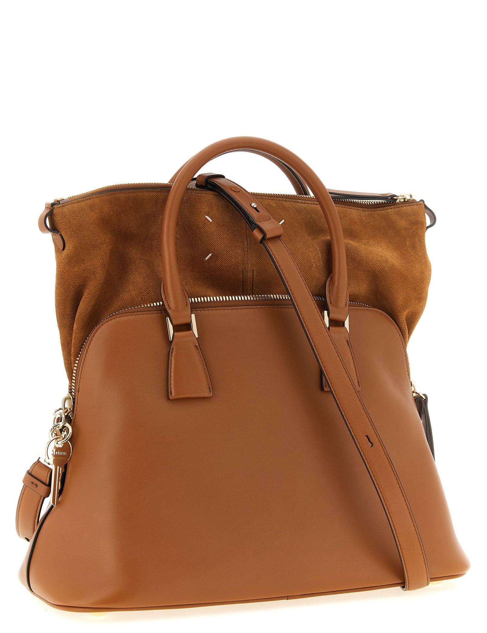 Maison Margiela Brown Calfskin Shoulder Bag