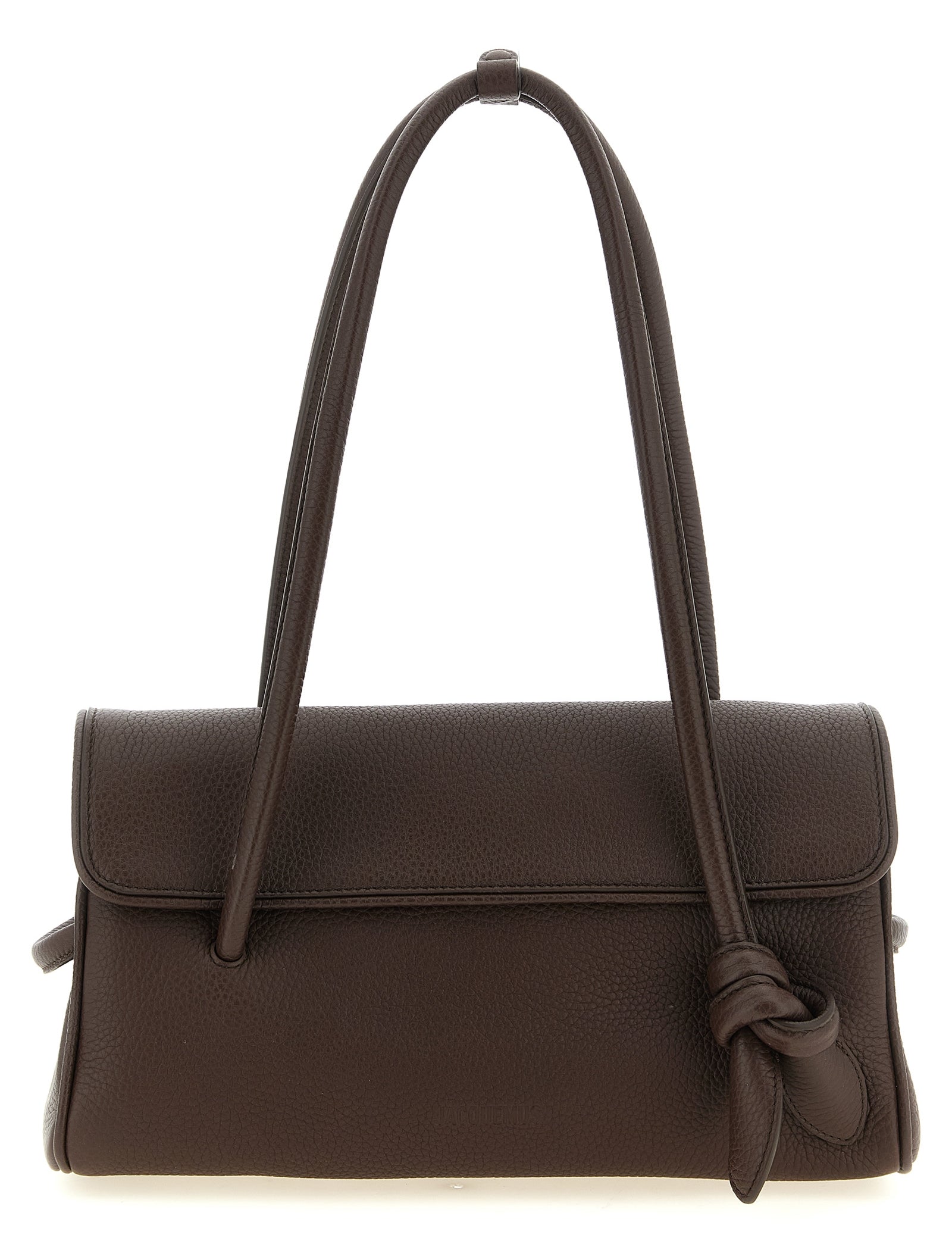 Jacquemus Brown Calfskin Leather Shoulder Bag