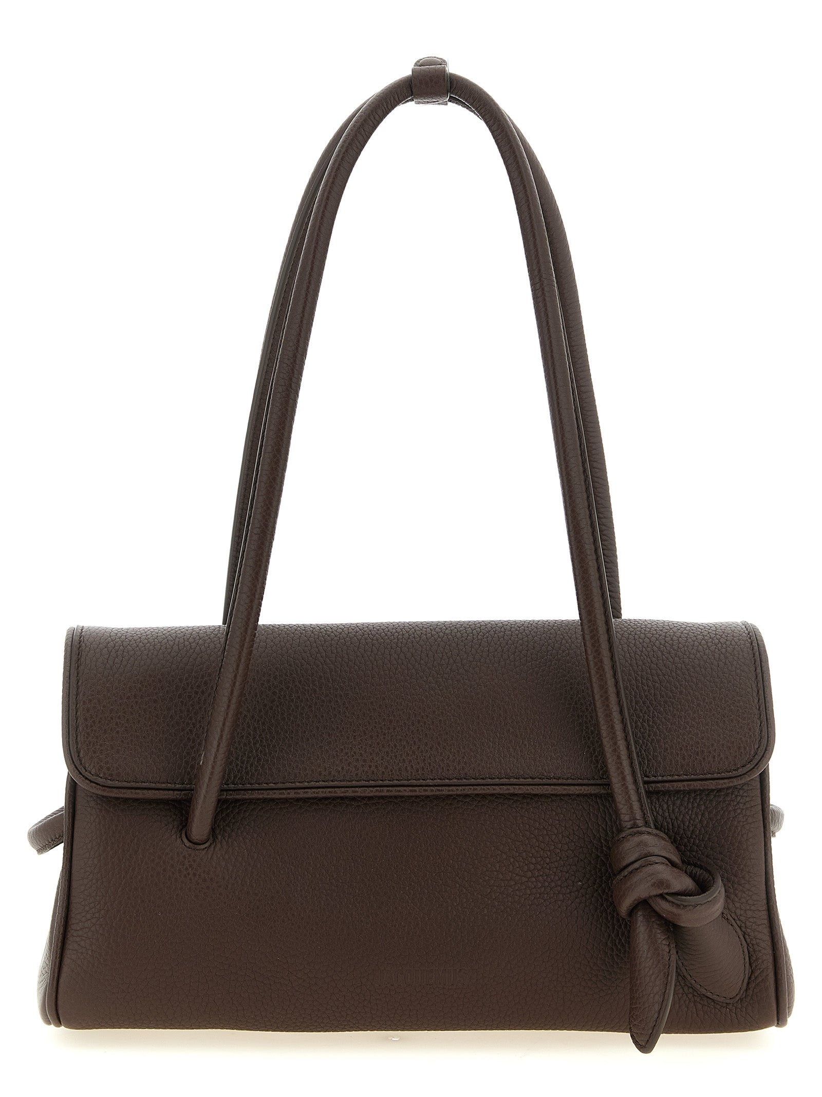 Jacquemus Brown Calfskin Leather Shoulder Bag