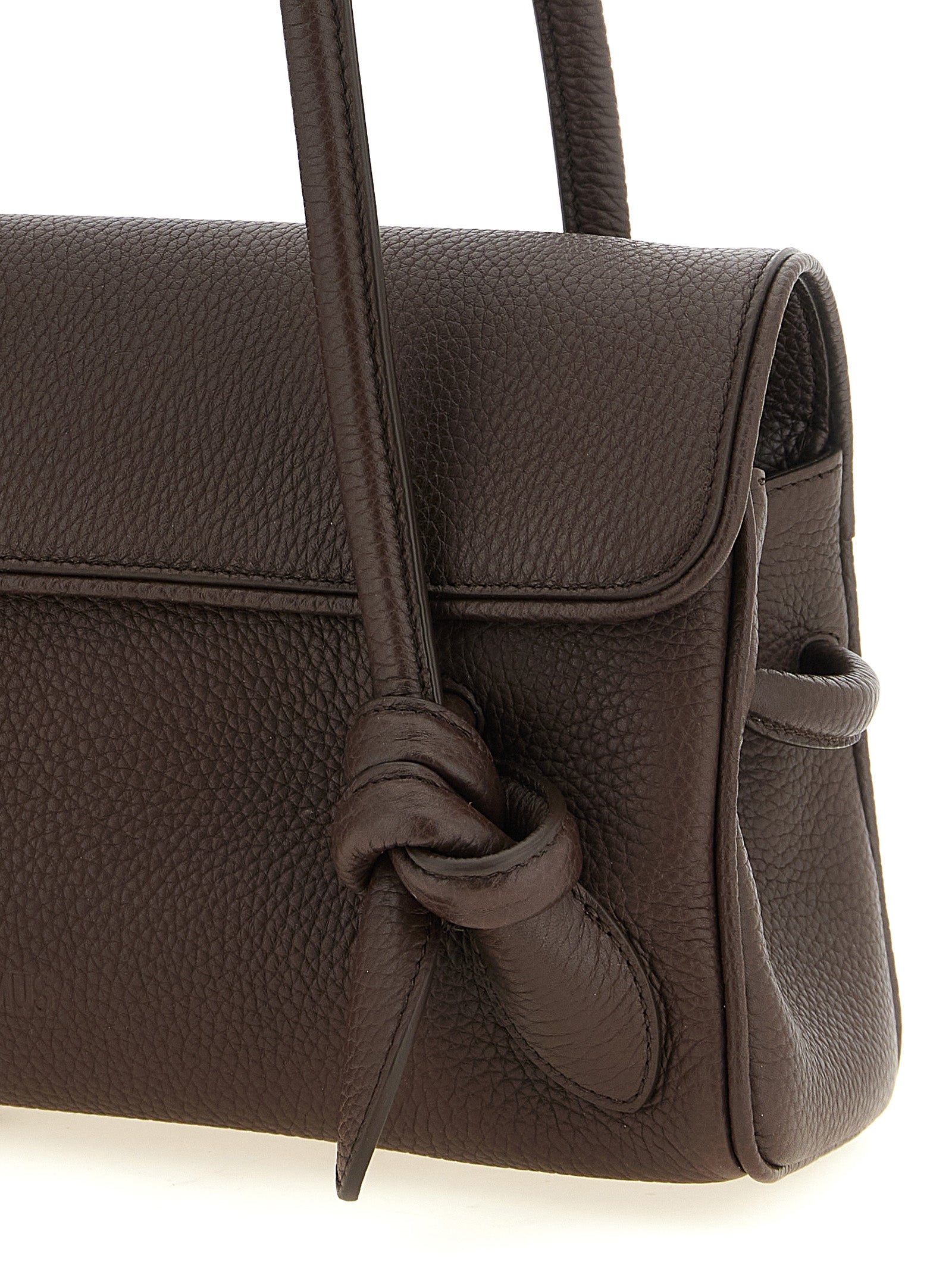 Jacquemus Brown Calfskin Leather Shoulder Bag
