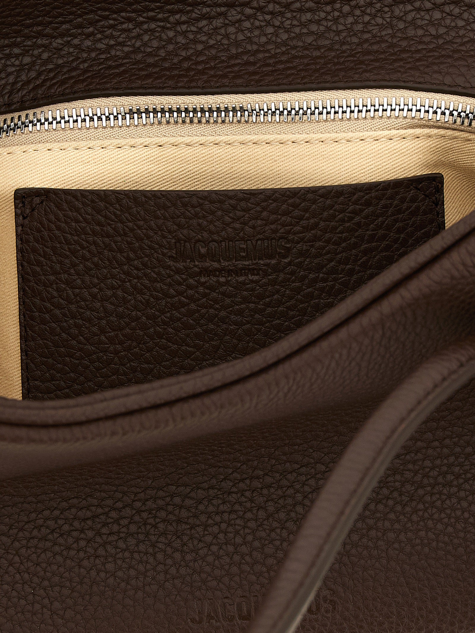 Jacquemus Brown Calfskin Leather Shoulder Bag