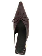 Jacquemus Bordeaux Calfskin Slingbacks