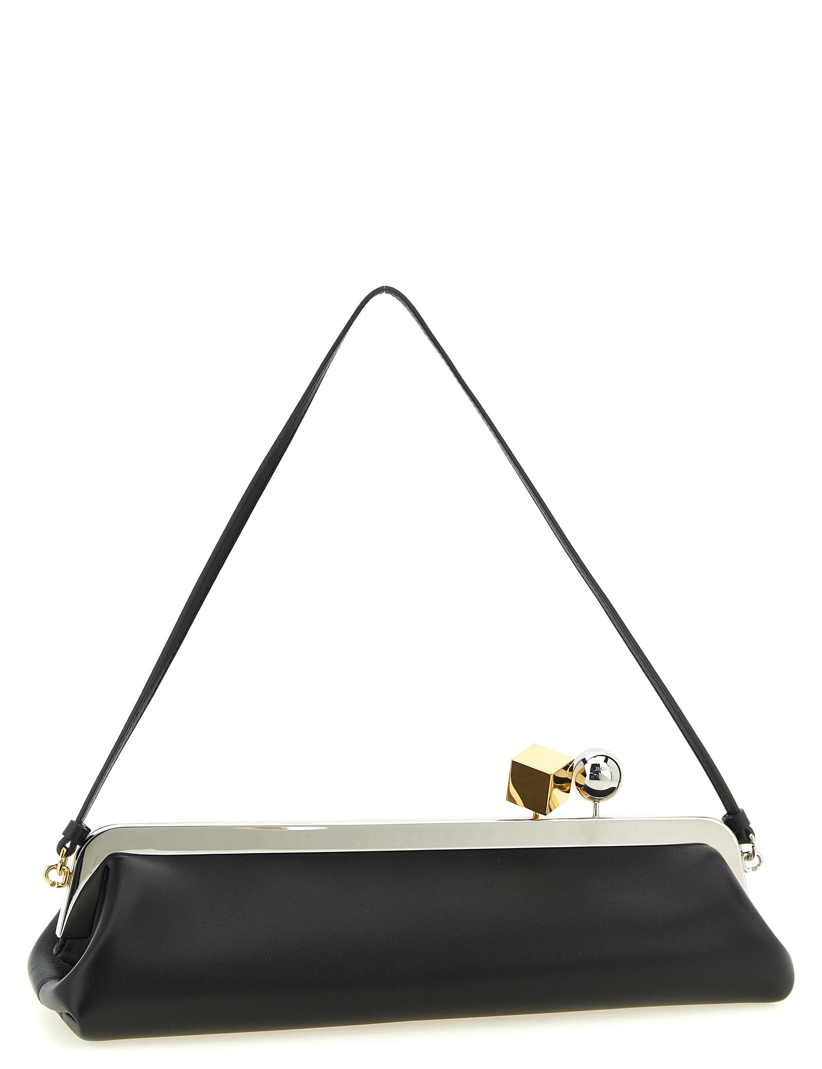 Jacquemus Black Lamb Leather Clutch Bag