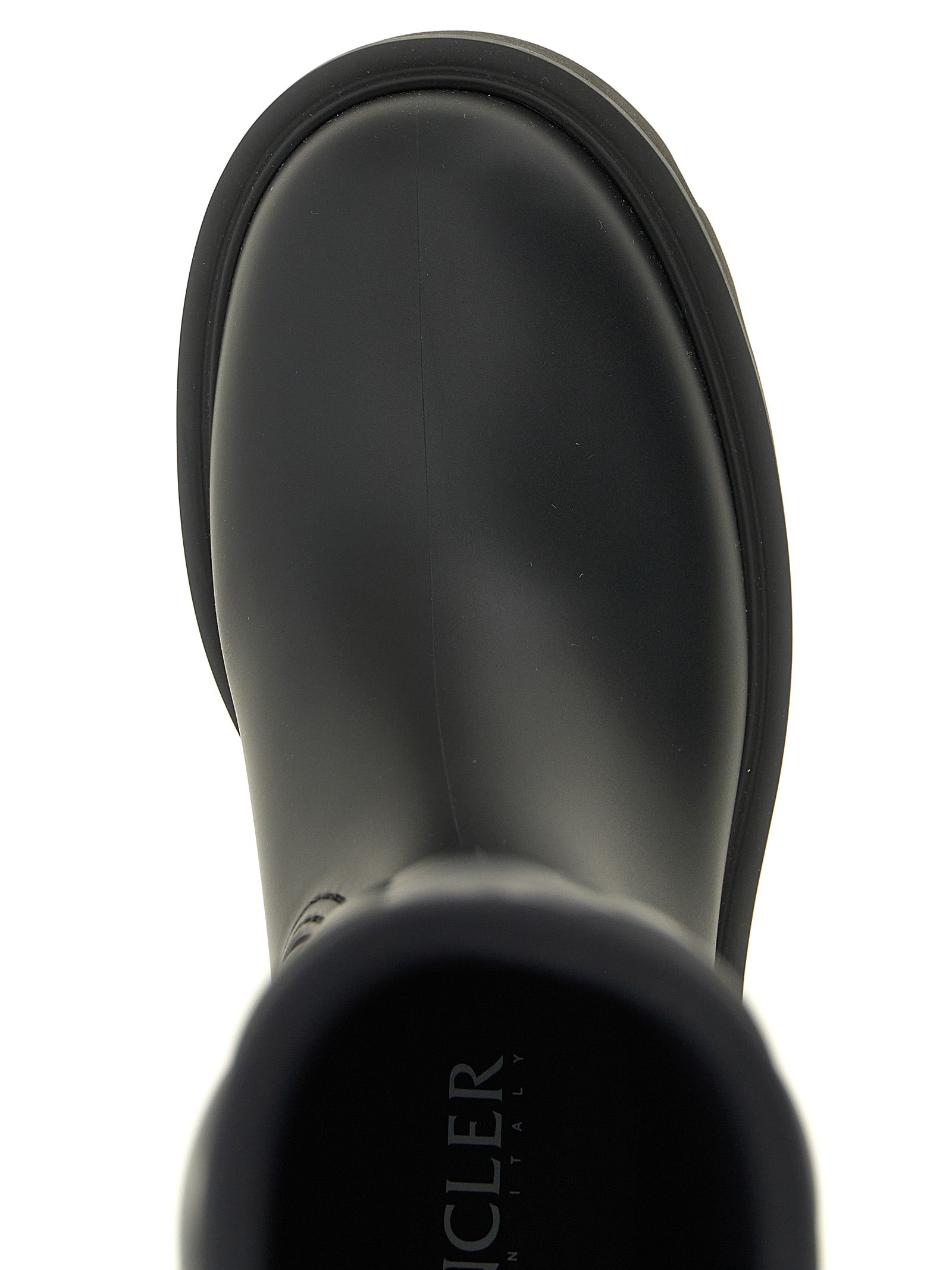 Moncler Black PVC Over The Knee Boots