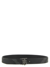 Burberry Black Polyurethane Reversible Belt