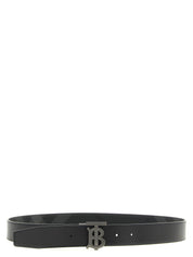 Burberry Black Polyurethane Reversible Belt