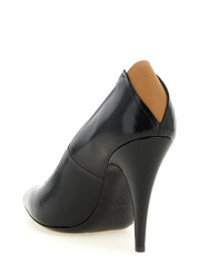 Jil Sander Black Calfskin High Heel Pumps