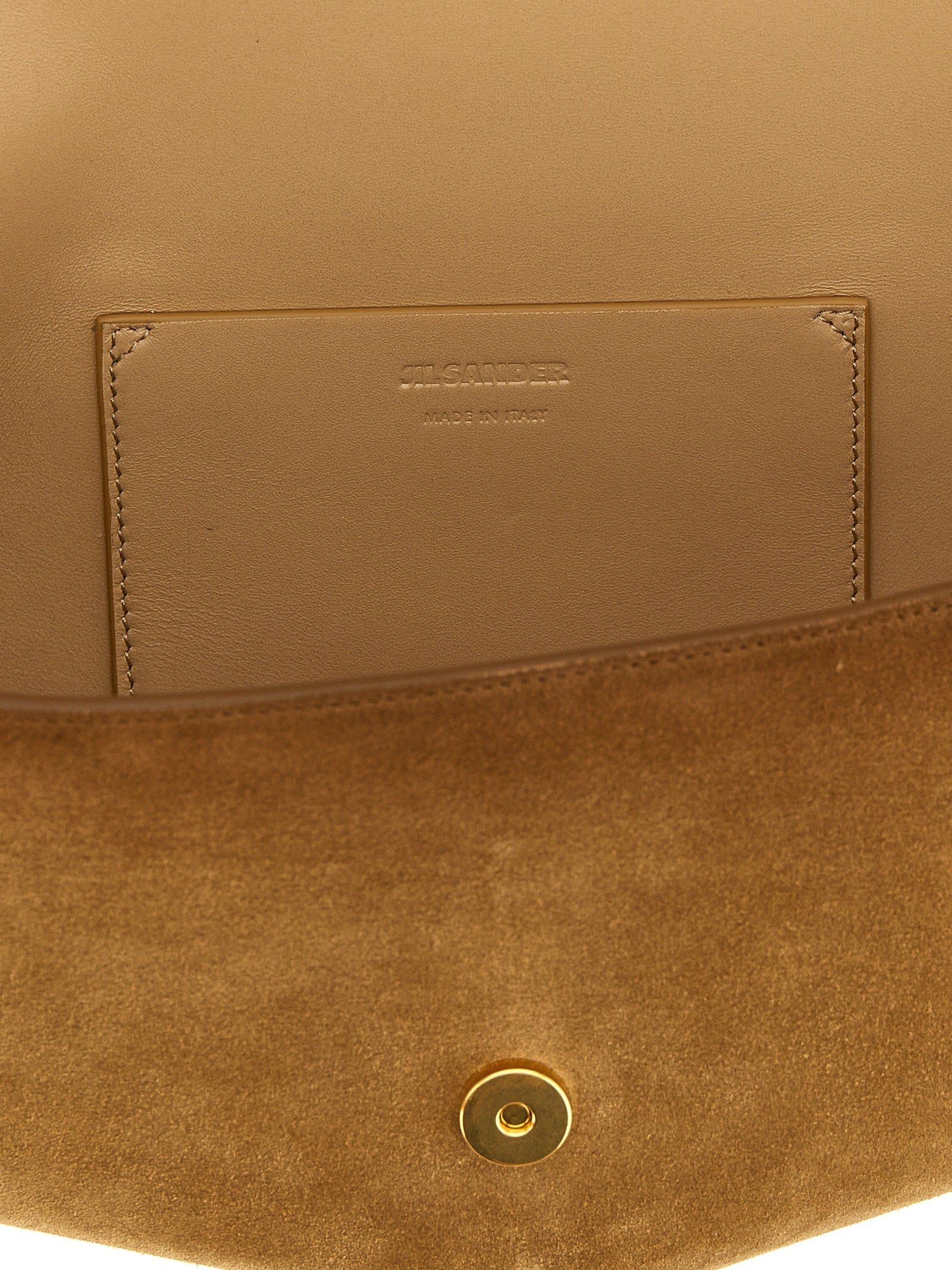 Jil Sander Brown Calfskin Shoulder Bags