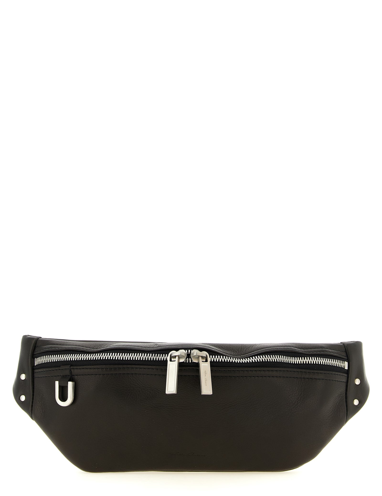 Rick Owens Black Calfskin Crossbody Bag