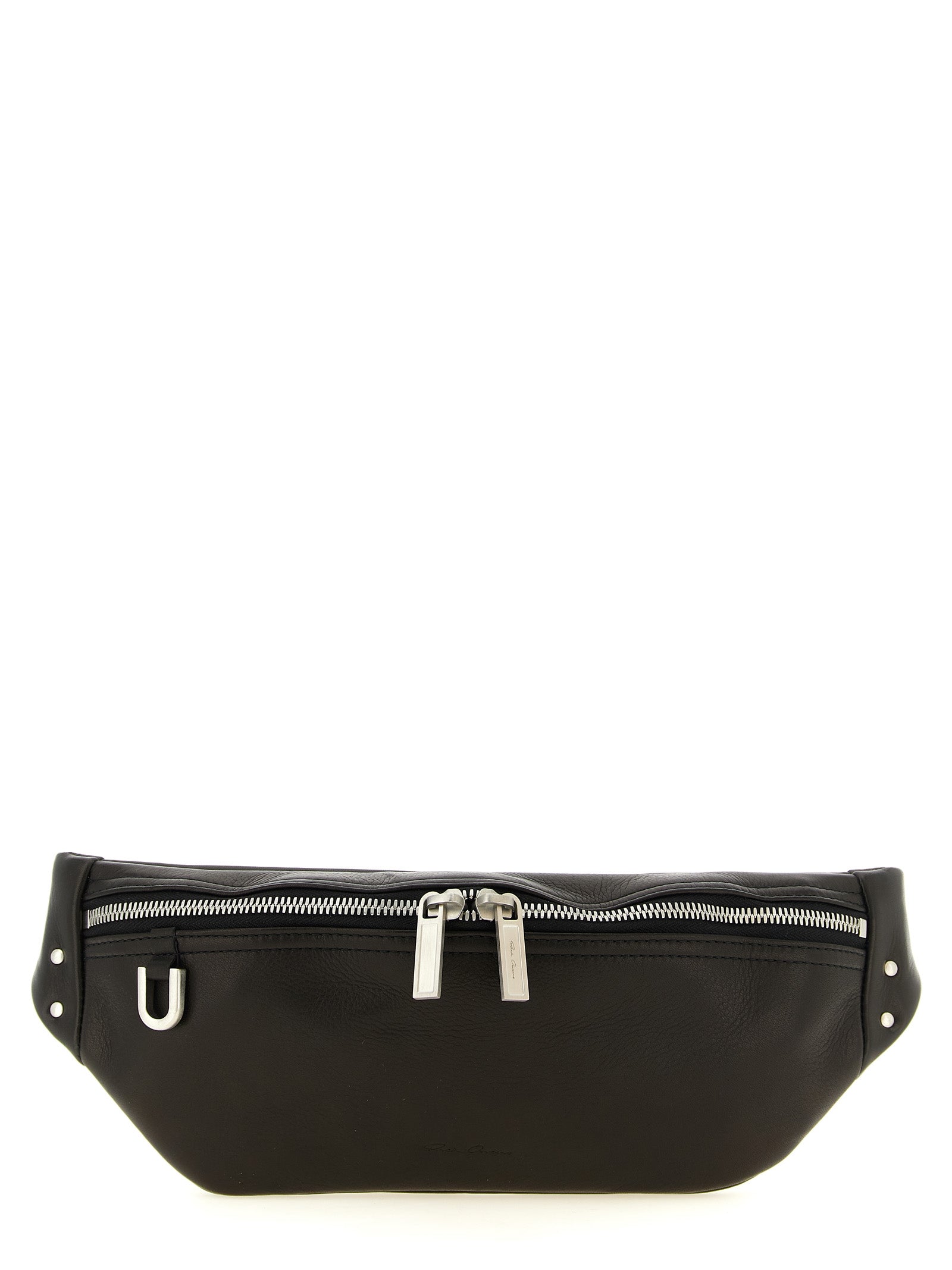 Rick Owens Black Calfskin Crossbody Bag