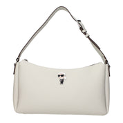 Karl Lagerfeld Gray Leather Shoulder Bag