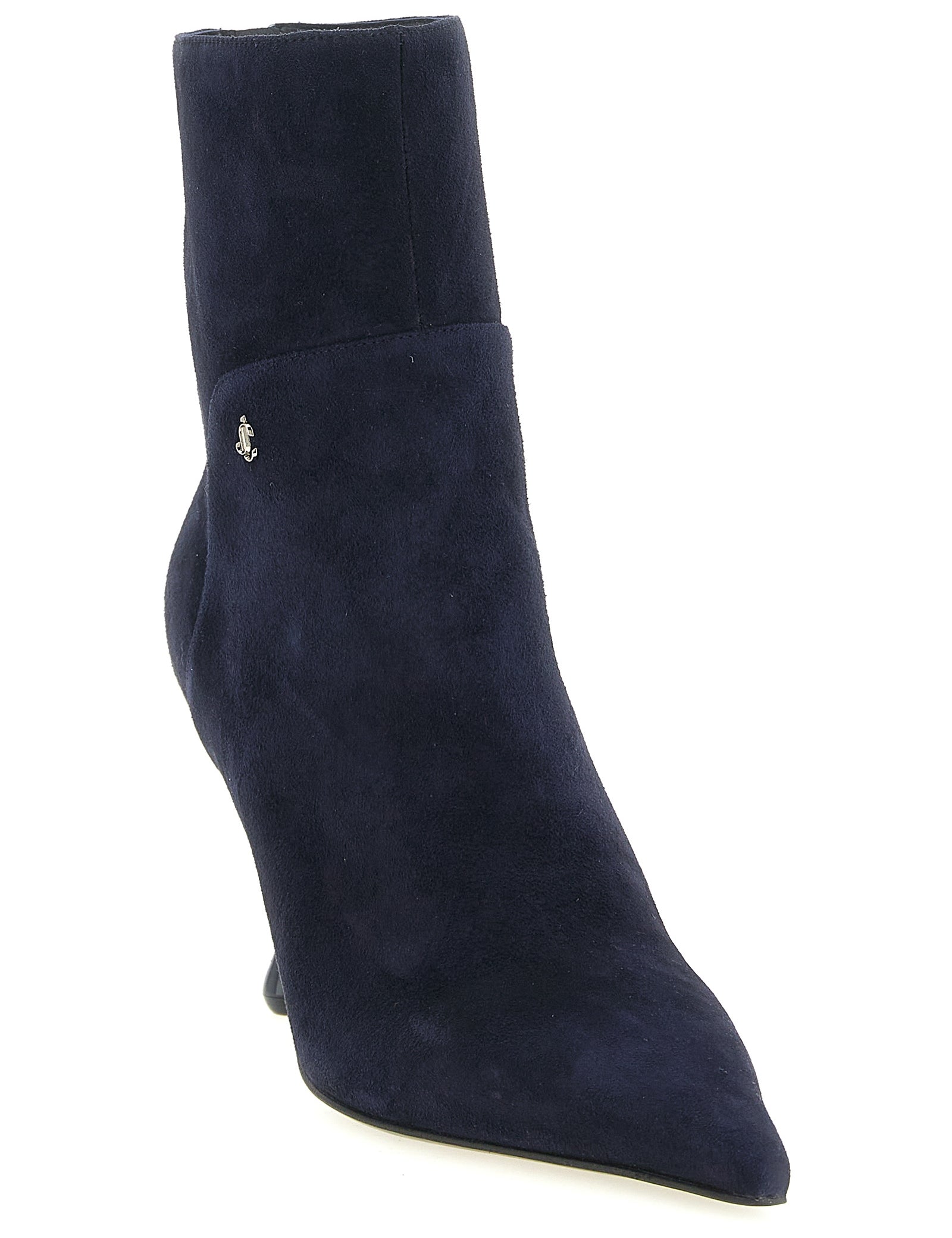 Jimmy Choo Navy Blue Suede Ankle Boots