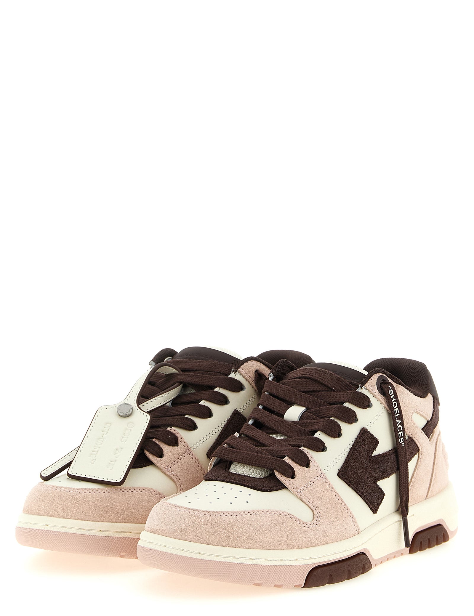 Off-White Multicolor Leather Low Top Sneakers